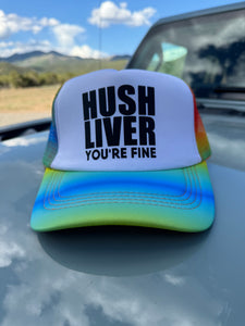 Rainbow Hush Liver Trucker Hat